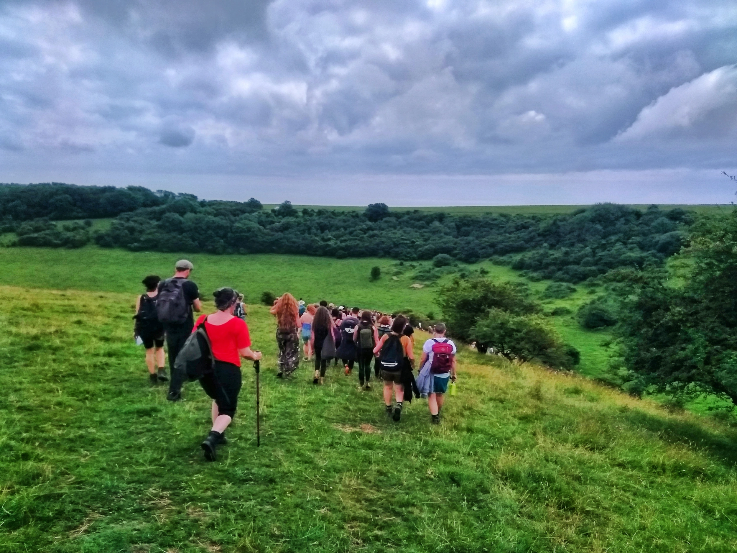 Photo from Landscapes of Freedom on the mass trespass at Pangdean Bottom